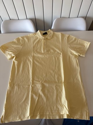 2 Polos Hombre Mango Azul y Amarillo