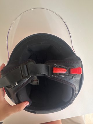 Casco Moto Rosa con Visera