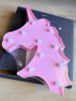 Lámpara Unicornio Rosa LED Infantil