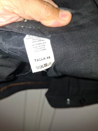Pantalón de vestir negro hombre talla 46