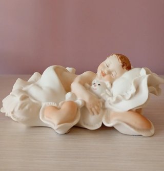 Scultura Giuseppe Armani Florence bambino che dorm