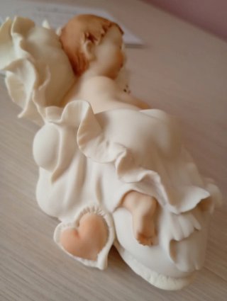 Scultura Giuseppe Armani Florence bambino che dorm