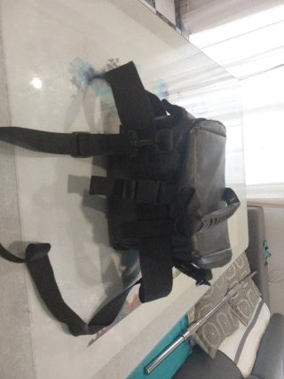Bandolera Nylon Negra Versátil