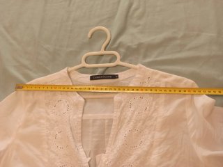 Camisa blanca bordada M