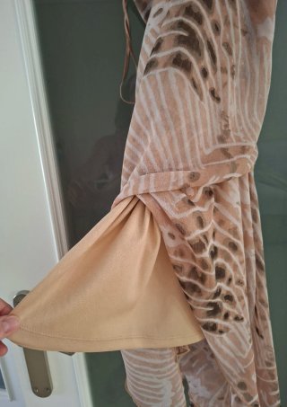 Vestido gasa estampado Stradivarius