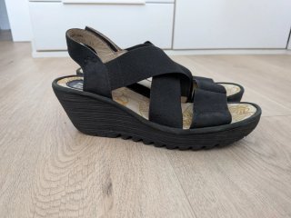 Sandalias Fly London Negras Talla 39