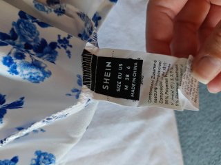 Vestido Verano Mujer Flores Azul Blanco