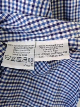 Polo Ralph Lauren Camisa Cuadros Azul
