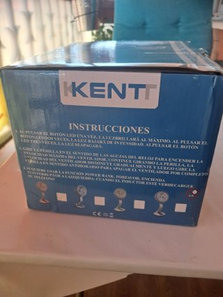 Ventilador Plegable a bateria  Multifunción KENT