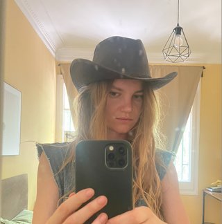 Incas cowboy leather hat