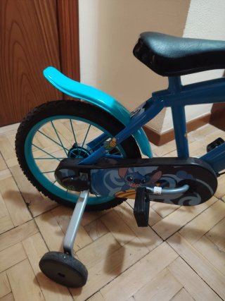 Bicicleta infantil Stitch 16 azul