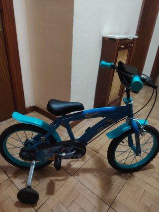 Bicicleta infantil Stitch 16 azul