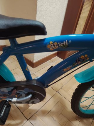 Bicicleta infantil Stitch 16 azul