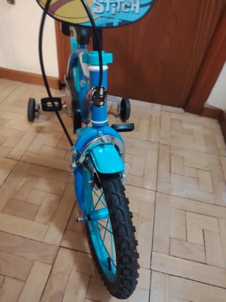 Bicicleta infantil Stitch 16 azul