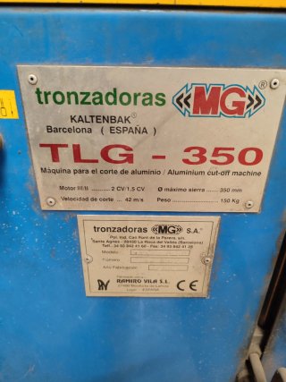 Tronzadora TLG-350 para aluminio