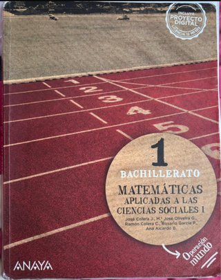 Matemáticas aplicadas a las Ciencias Sociales I...