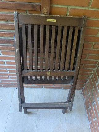Conjunto 2 Sillas Teca Plegables Terraza