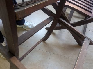 Conjunto 2 Sillas Teca Plegables Terraza