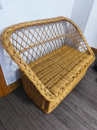 Divano in vimini con seduta