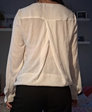 Camisa blanca manga larga