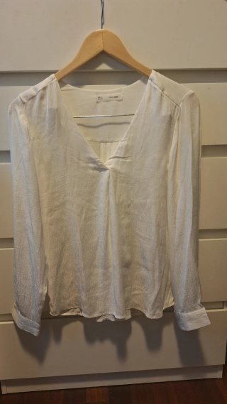 Camisa blanca manga larga