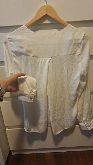 Camisa blanca manga larga