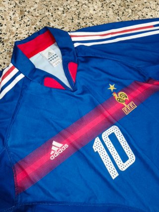 Camiseta Vintage Francia Zidane Adidas Talla M
