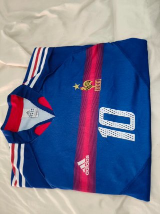Camiseta Vintage Francia Zidane Adidas Talla M