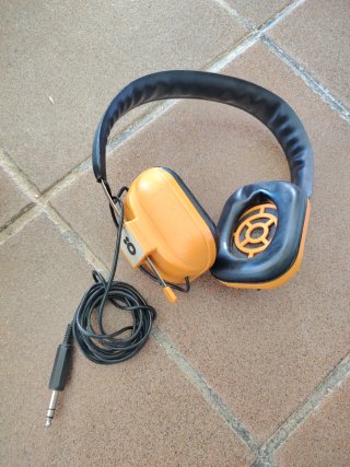 Auriculares DJ Vintage Naranja y Negro