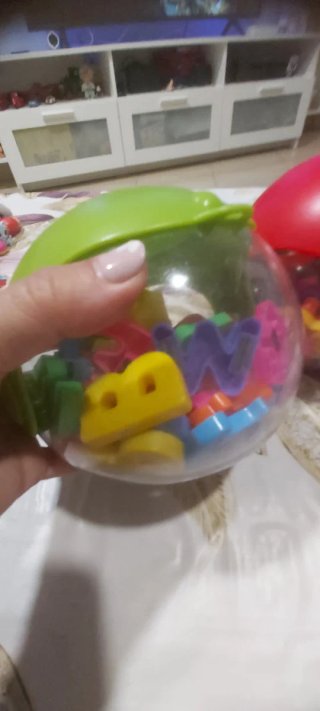 Bolas magnéticas letras y números