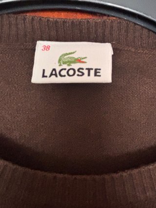 Jersey Lacoste color chocolate