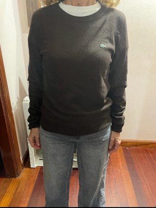 Jersey Lacoste color chocolate