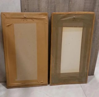 2 Cuadros con espejo 61x34cm
