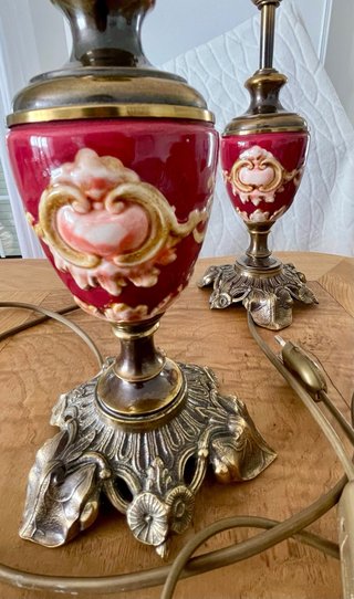 Lámparas Mariner Porcelana Metal Doradas