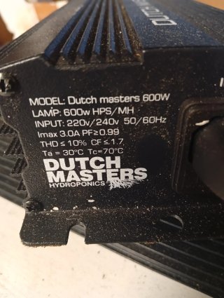 3 Balastros Dutch Masters 600W