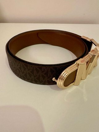 Cinturón Michael Kors MK Dorado y Marrón