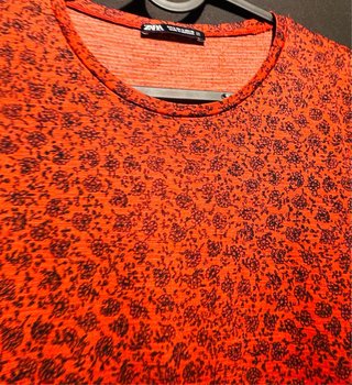 Vestito Zara rosso fantasia