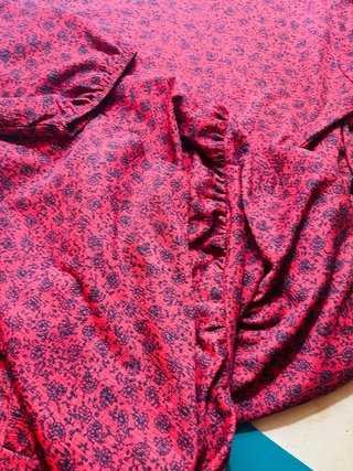 Vestito Zara rosso fantasia