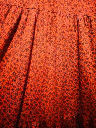 Vestito Zara rosso fantasia