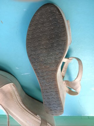 Zapatos de plataforma beige