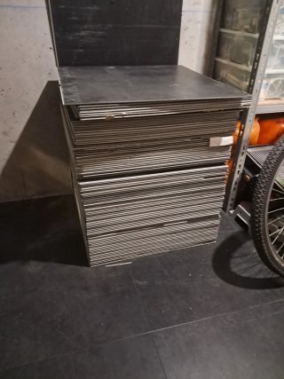 Losetas suelo PVC Vinilo 60x60 Antracita