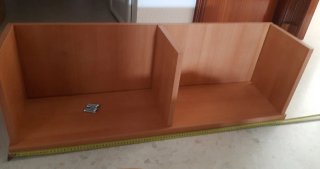 Estantería madera con divisiones