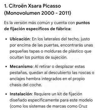 Barras de techo Citroën C4 Picasso + 4 cerraduras.