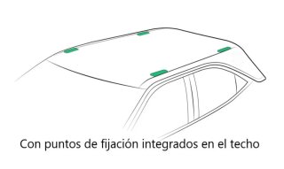 Barras de techo Citroën C4 Picasso + 4 cerraduras.
