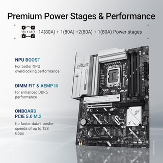ASUS Prime Z890-P WiFi 7 Z890 LGA 1851 ATX DDR5