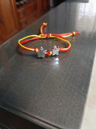 Pulseras España Estrella Roja Amarilla