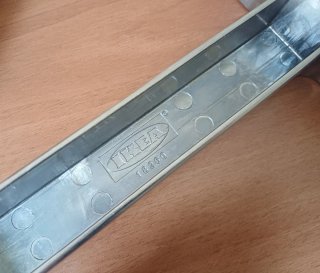 Coppia Staffe Reggimensola Ikea Alluminio