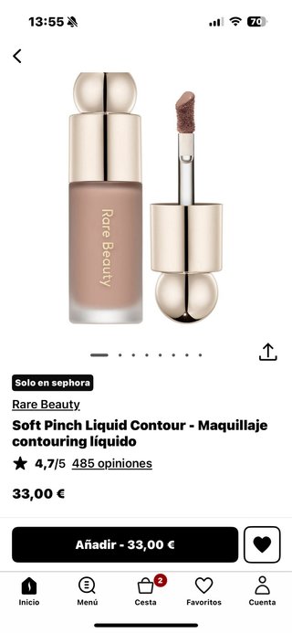 Pack iluminador y contorno rare beauty