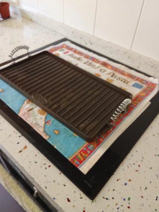 Plancha de hierro fundido Para cocina de gas