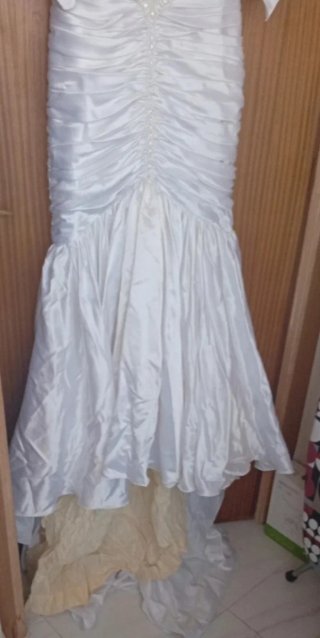 Vestido Novia Vintage con tocado